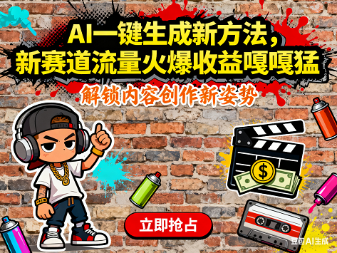 音乐rap影视解说项目，AI一键生成新方法，新赛道流量火爆收益嘎嘎猛.png