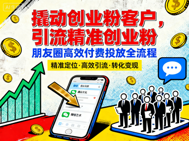 朋友圈高效付费投放全流程，撬动创业粉客户，引流精准创业粉.png