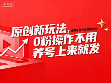 视频号创作者分成计划，原创新玩法，0粉操做不用养号上来就发.png