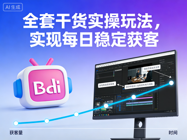 B站引流教程，全套干货实操玩法，实现每日稳定获客