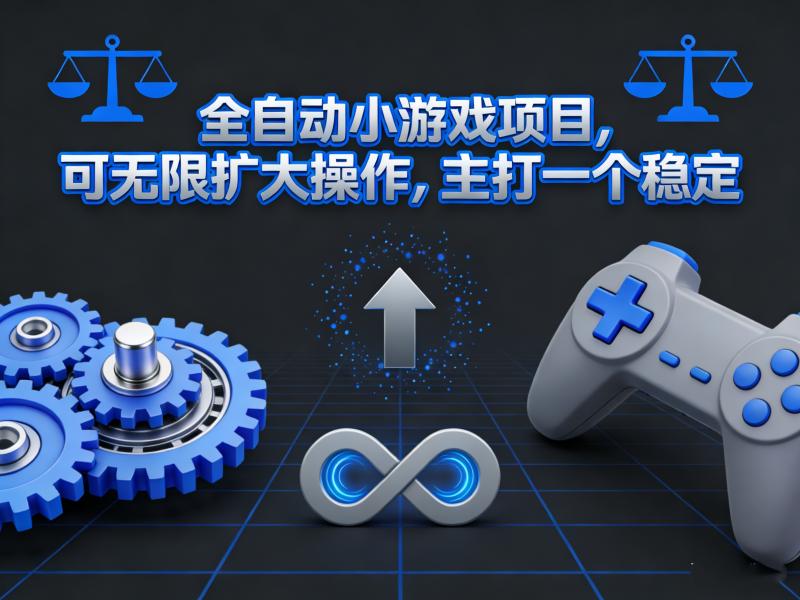 全自动小游戏项目，可无限扩大操作，主打一个稳定