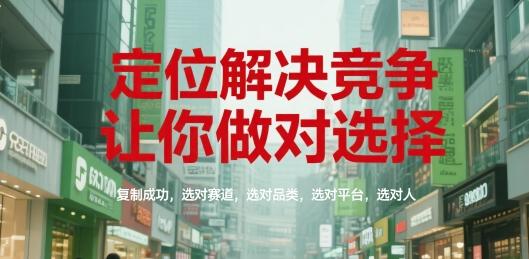 精准定位破竞争困局、科学选择复制成功路径、聚焦赛道品类平台与人