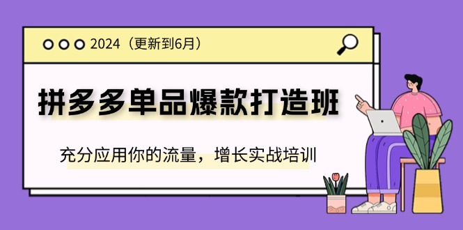 <span style='color:#bd7800'>2024拼多多-单品爆款打造班(更新6月)，充分应用你的流量，增长实战培训</span>