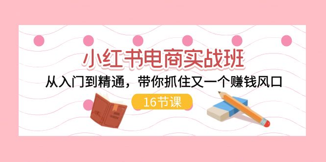 <span style='color:#078a00'>小红书电商实战班，从入门到精通，带你抓住又一个赚钱风口（16节</span>