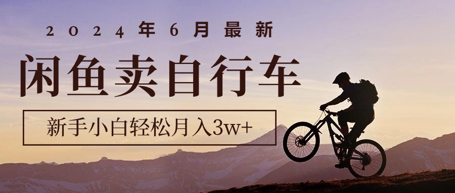 <span style='color:#a100e0'>2024年6月最新闲鱼卖自行车，新手小白轻松月入3w+项目</span>
