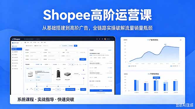 <span style='color:#bd7800'>Shopee高阶运营课-2026年5月更新，从基础搭建到高阶广告，全链路实操破解流量销量瓶颈</span>
