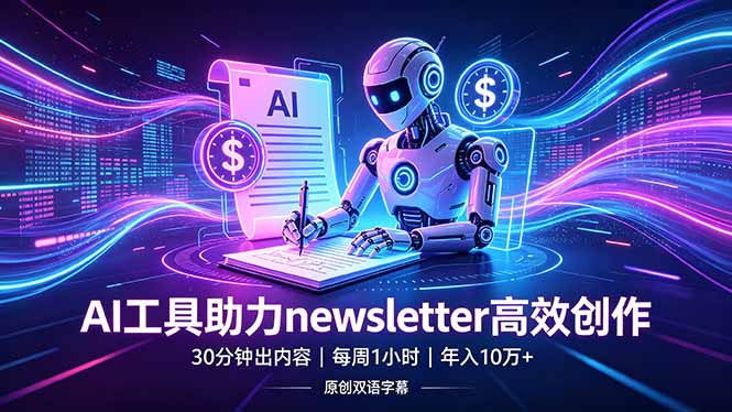 <span style='color:#078a00'>做newsletter怕费时间？AI工具帮你30分钟出内容，每周1小时，【原创双语字幕</span>