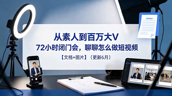 从素人到百万大V 72小时闭门会，聊聊怎么做