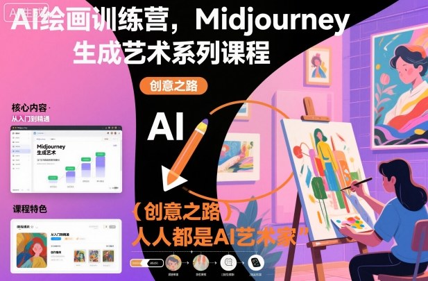 （836期）《AI绘画创作指南：从Midjourney入门到生成艺术，开启个人创作之旅》