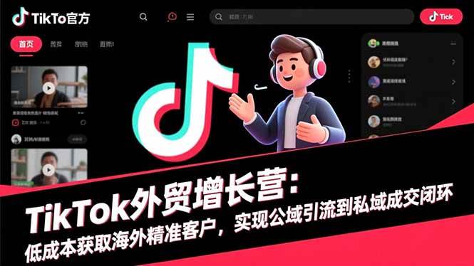 TikTok外贸增长实战指南:精准定位海外目标客户群体,构建公域引流至私域转化完整路径
