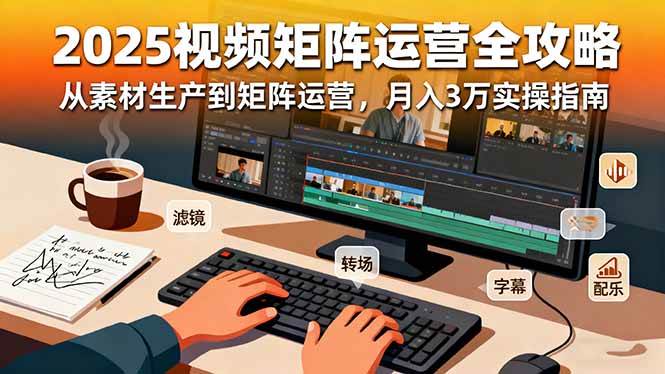 2025短视频矩阵运营全攻略:素材高效生产方法,矩阵系统搭建指南,实操步骤详解