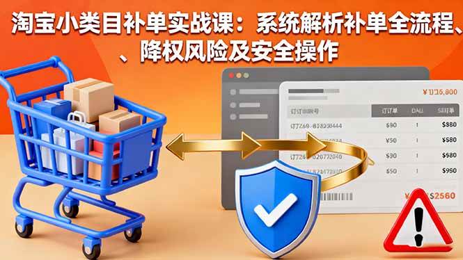 淘宝小类目补单操作指南：解析全流程步骤、规避降权风险与安全实践方法