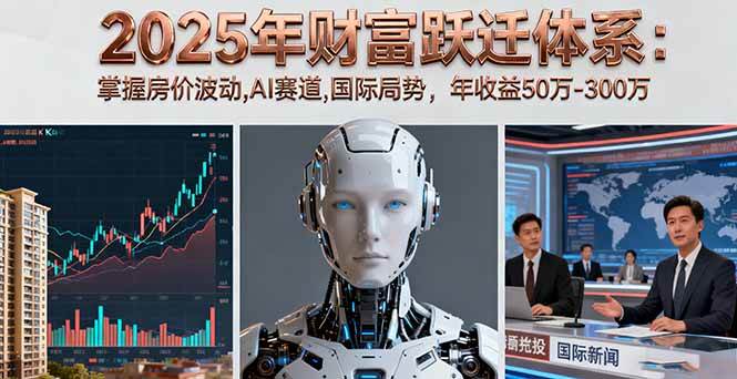 2025年财富规划体系：把握房价趋势、AI赛道与国际动态，实现个人资产稳步提升