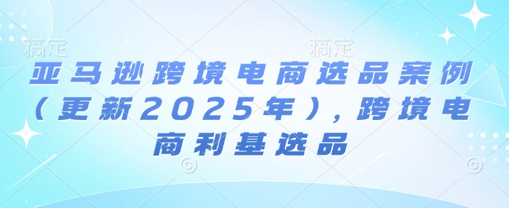 亚马逊跨境电商选品策略解析：挖掘利基市场与实操案例详解