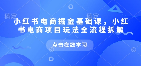 小红书电商运营实战指南：从入门到精通，全面解析平台操作流程与推广策略