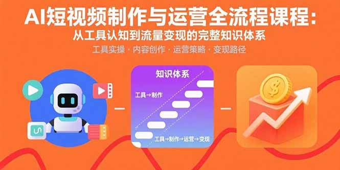 AI短视频制作与运营全流程指南:从工具使用到内容创作与推广策略