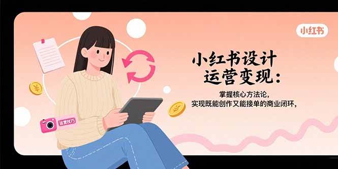 小红书设计运营实战指南：掌握核心方法论，构建创作与接单并行的商业闭环