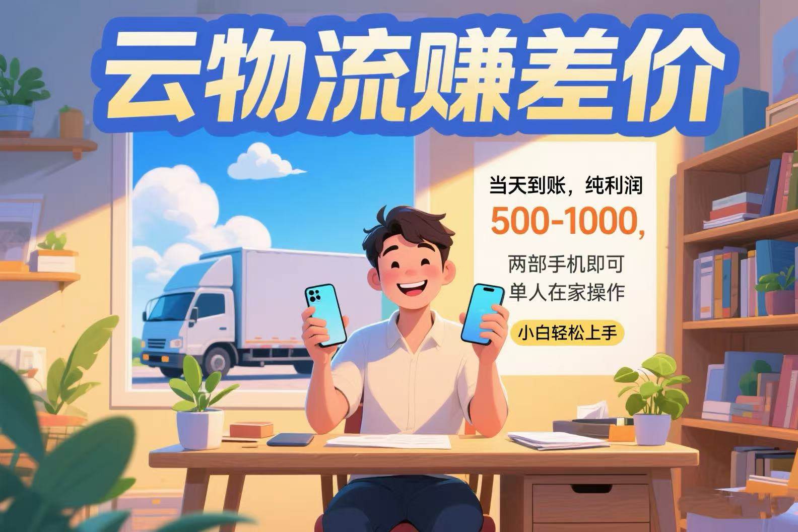云物流差价操作指南：单人居家利用双设备实现日收益，方法详解与流程解析