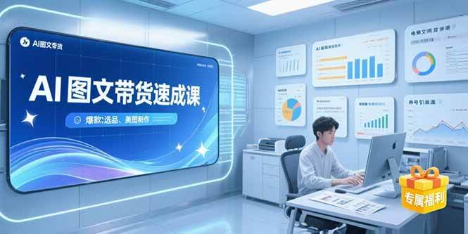 AI图文带货实战指南:养号引流核心技巧、爆款选品策略解析与专业美图制作全流程