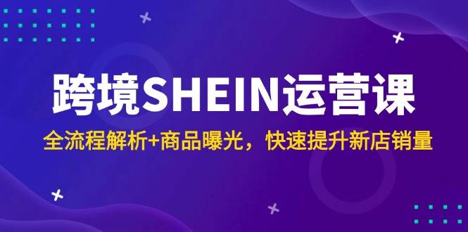 跨境SHEIN店铺运营实战指南:全流程解析与商品曝光技巧,助力新店销量稳步提升