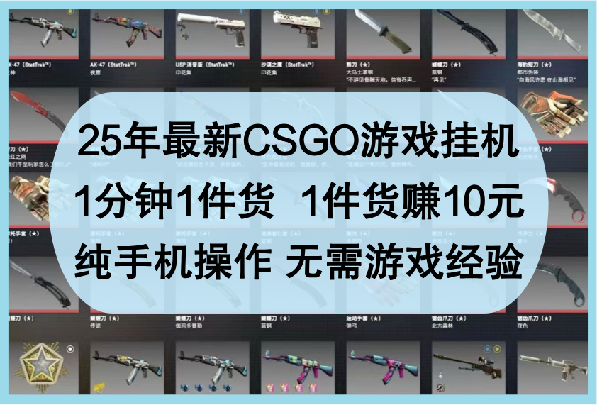手机操作CSGO挂机新方法：1分钟轻松获取装备，无需经验即刻上手