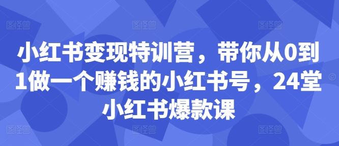 小红书账号运营全攻略：从零基础入门到内容创作，打造高人气个人品牌指南