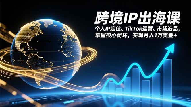 跨境IP出海实战指南：个人定位、TikTok运营与市场选品，构建核心业务闭环