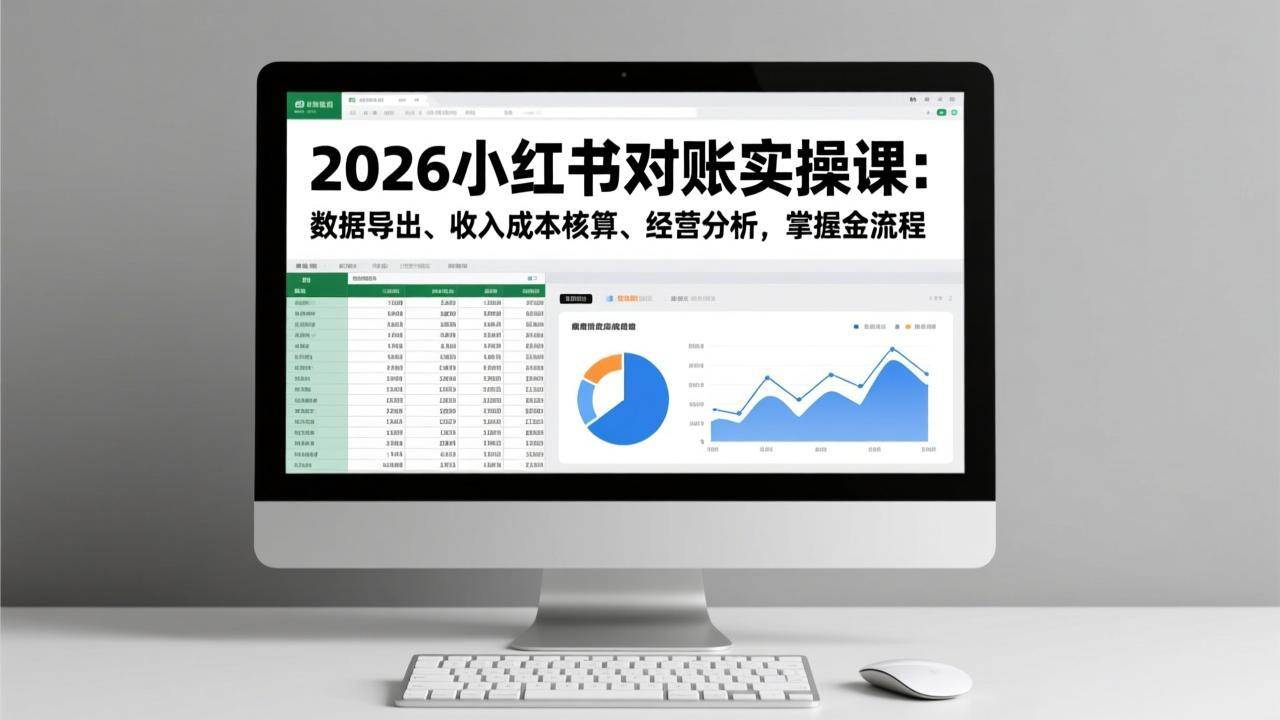小红书店铺对账实操指南：从数据导出到经营分析的全流程解析