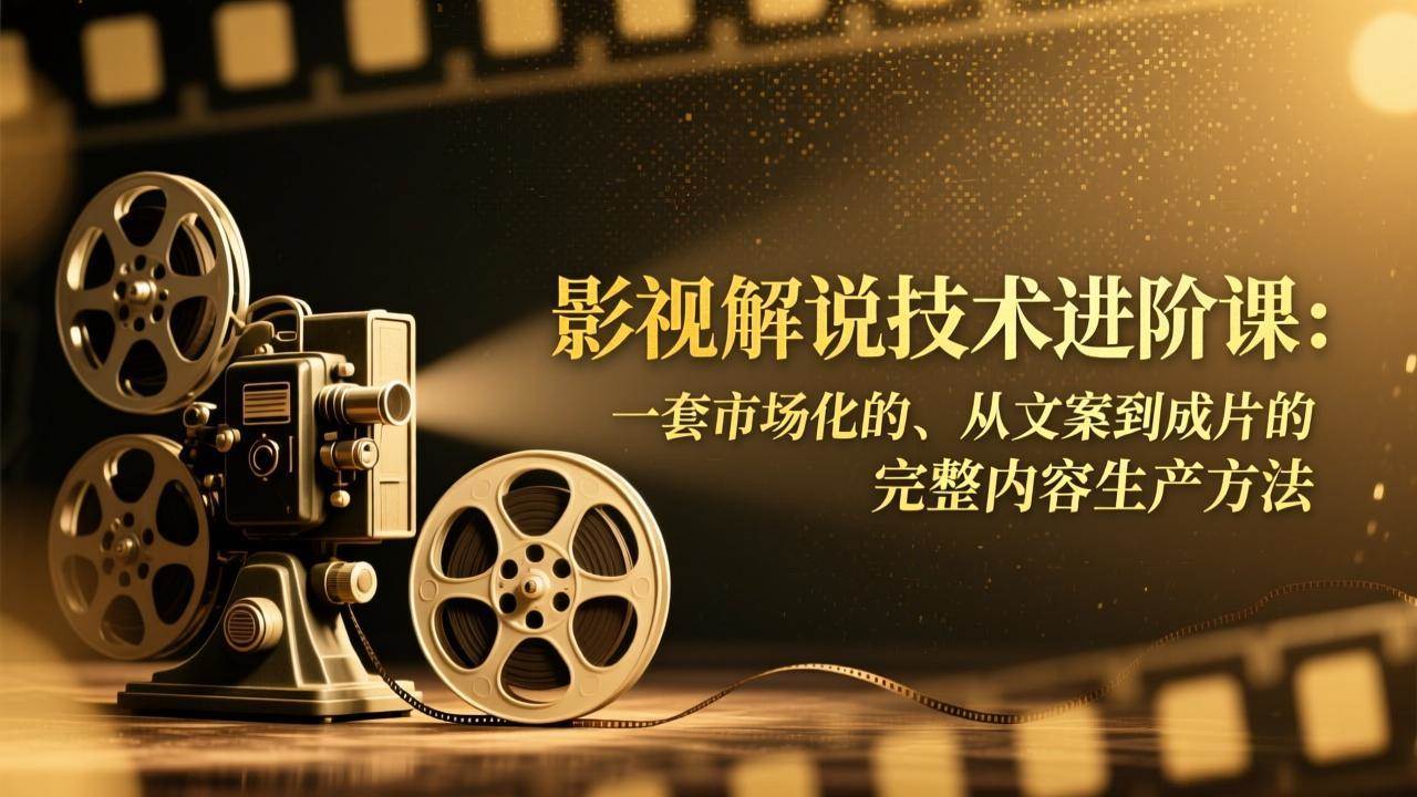 影视解说创作进阶指南：从文案构思到成片制作的内容生产全流程解析