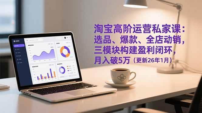 (17080期)淘宝高阶运营私家课:选品、爆款、全店动销,三模块构建盈利闭环,月入破5万(更新26年1月) (17080期)淘宝高阶运营私家课:选品、爆款、全店动销,三模块构建盈利闭环,月入破5万(更新26年1月)