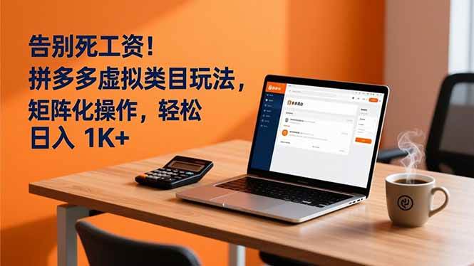 (16943期)告别死工资!拼多多虚拟类目玩法,矩阵化操作,轻松日入 1K+ (16943期)告别死工资!拼多多虚拟类目玩法,矩阵化操作,轻松日入 1K+