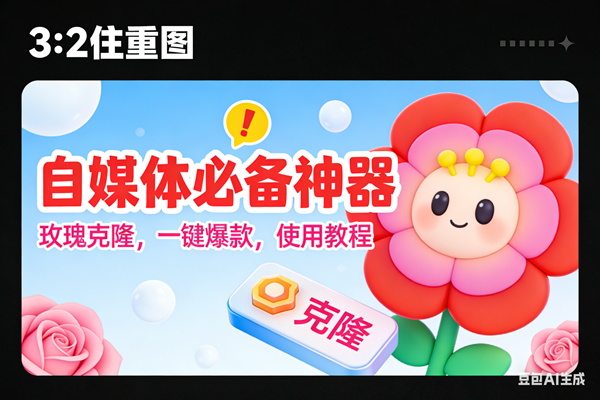 (16929期)玫瑰克隆神器,ai鲁大魔,自媒体必备的软件,一键爆款工具,详细教程 (16929期)玫瑰克隆神器,ai鲁大魔,自媒体必备的软件,一键爆款工具,详细教程