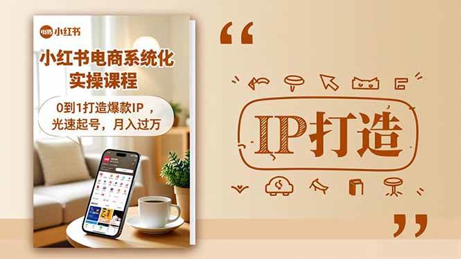 （16614期）小红书流量变现系统化实操课程，0到1打造爆款IP，光速起号，月入过万