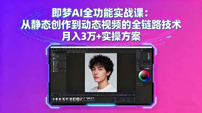 (16053期)即梦AI全功能实战课:从静态创作到动态视频的全链路技术 月入3万+实操方案 (16053期)即梦AI全功能实战课:从静态创作到动态视频的全链路技术 月入3万+实操方案