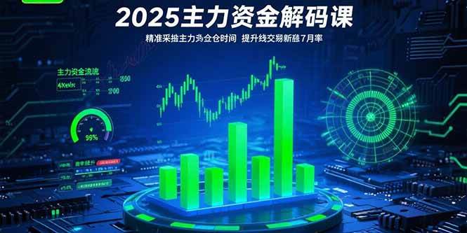 （15511期）2025主力资金解码课：精准捕捉主力建仓时机，提升短线交易胜率(更新7月)