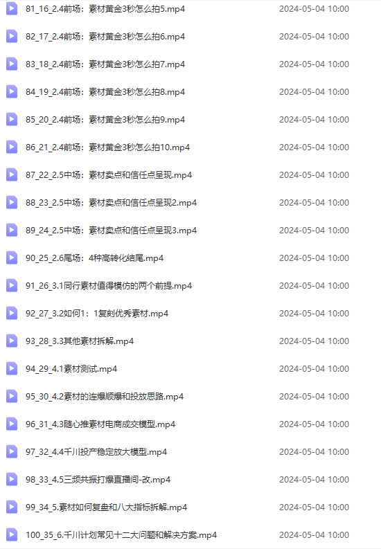 （10297期）2024单品正价起号，直播素材投流选品：选品课+投流课+素材课+卡首屏/100节（6）