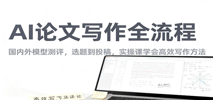AI论文写作全流程,国内外模型测评,选题到投稿,实操课学高效写作方法 AI论文写作全流程,国内外模型测评,选题到投稿,实操课学高效写作方法