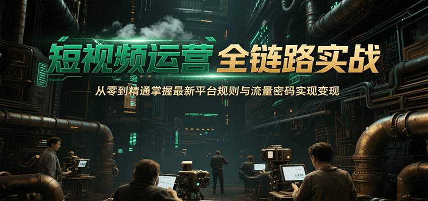 短视频运营全链路实战,从零到精通掌握最新平台规则与流量密码实现变现 短视频运营全链路实战,从零到精通掌握最新平台规则与流量密码实现变现
