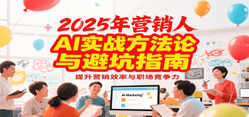2025年营销实战方法论与避坑指南，利用AI提升营销效率与职场竞争力