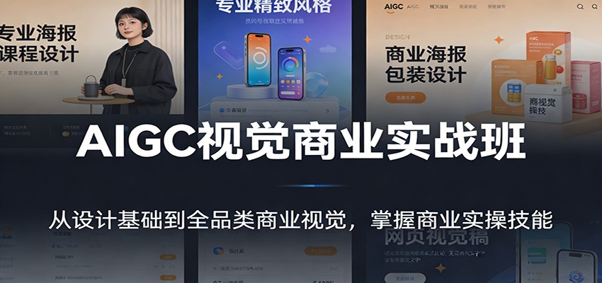 AIGC视觉商业实战班：从设计基础到全品类商业视觉，掌握商业实操技能
