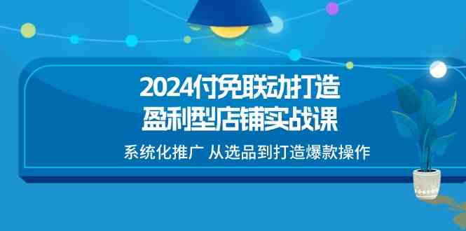2024付免联动打造盈利型店铺实战课,系统化推广 从选品到打造爆款操作 2024付免联动打造盈利型店铺实战课,系统化推广 从选品到打造爆款操作