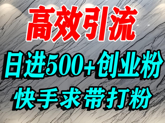 怎么打创业粉?快手求带视角精准引流创业粉,宝妈、学生群体日进500+精准流量 怎么打创业粉?快手求带视角精准引流创业粉,宝妈、学生群体日进500+精准流量