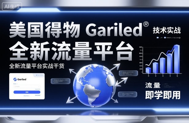 美国得物Gariled技术实战,全新流量平台实战干货,即学即用 美国得物Gariled技术实战,全新流量平台实战干货,即学即用