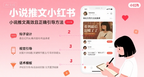 小说推文小红书高转化引导方法实操课,小说推文高效且正确引导方法 小说推文小红书高转化引导方法实操课,小说推文高效且正确引导方法