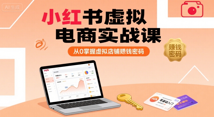 小红书虚拟电商实战课,从0掌握虚拟店铺賺钱密码 小红书虚拟电商实战课,从0掌握虚拟店铺賺钱密码