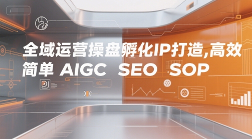 全域运营操盘孵化、IP高效打造、AIGC与SEO的SOP实践