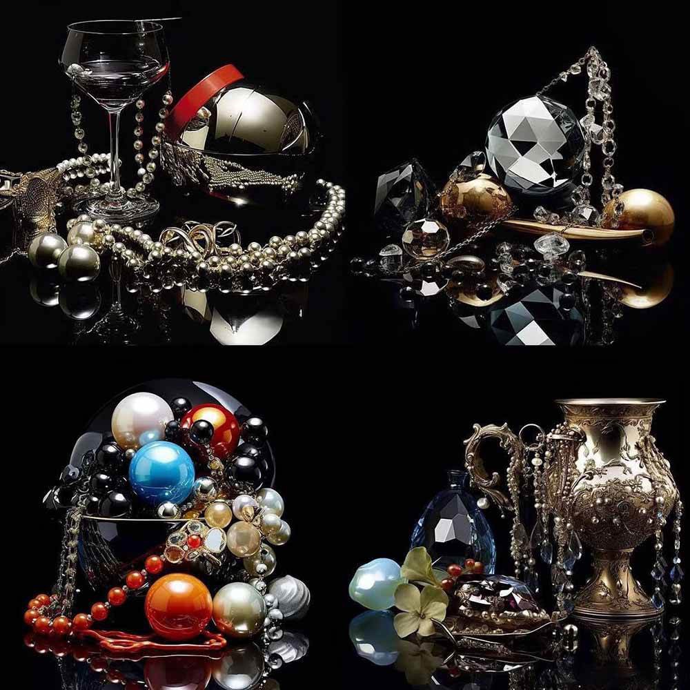 463个Midjourney珠宝摄影提示词、覆盖全品类珠宝、AI设计秒出专业效果（7）