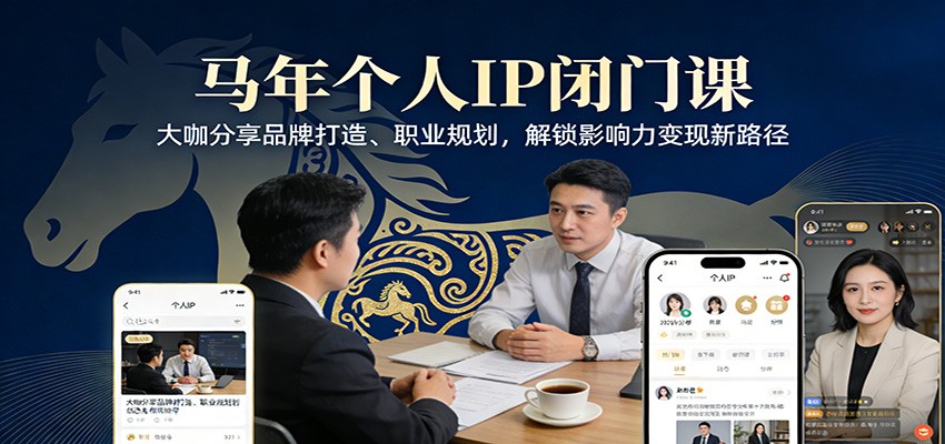 马年闭门课重磅开启、行业大咖亲授品牌规划、解锁影响力变现新路径
