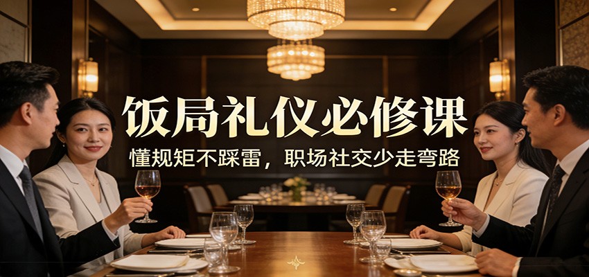 公众号收费文章 《饭局礼仪必修课、懂规矩不踩雷 职场社交少走弯路》、职场社交少走弯路》
