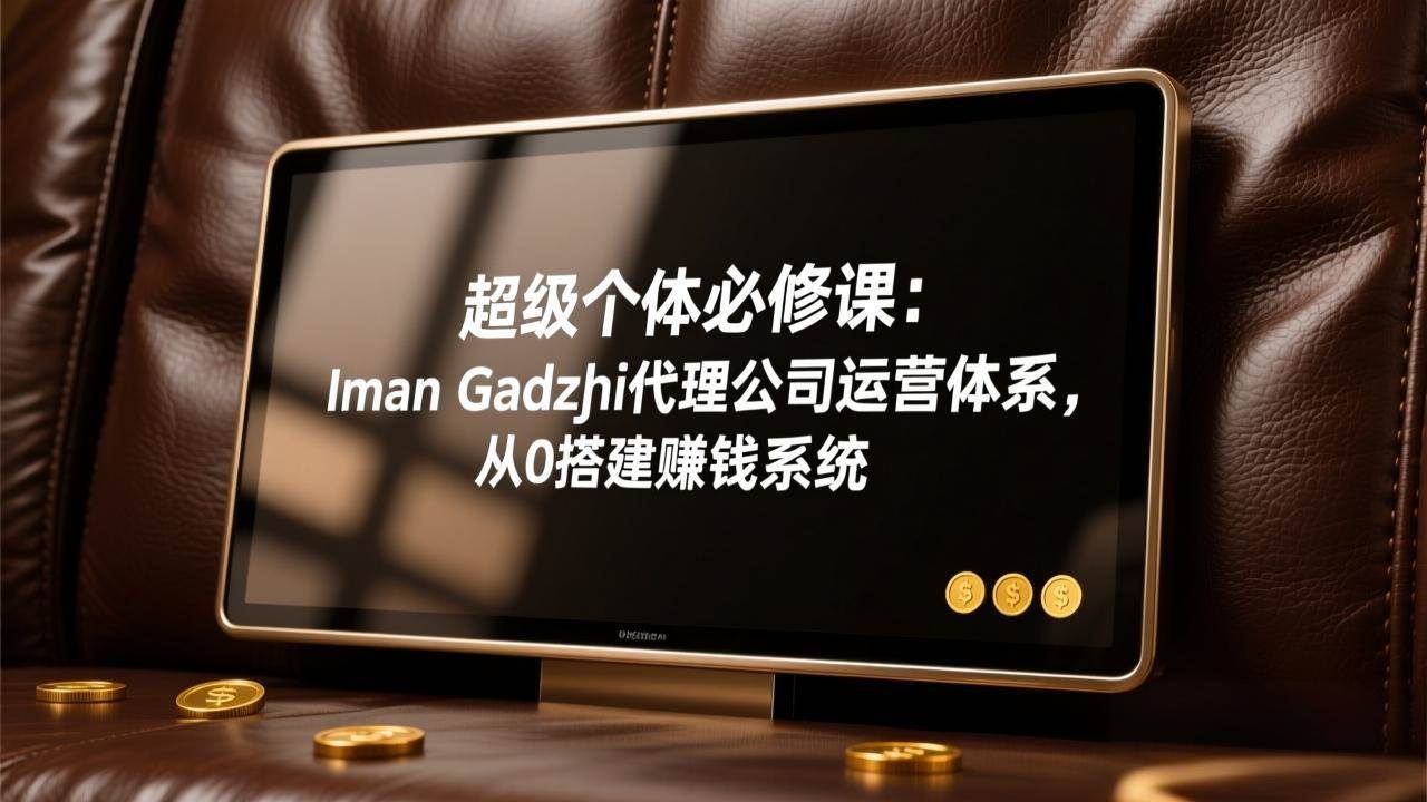 Iman Gadzhi代理运营体系、超级个体必修课、从零搭建赚钱系统